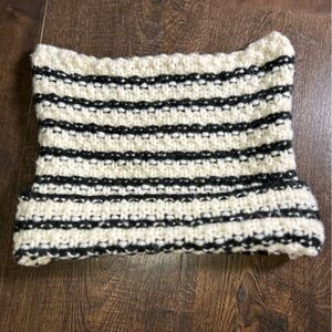 Cat Ear Chunky Knit Striped Beanie